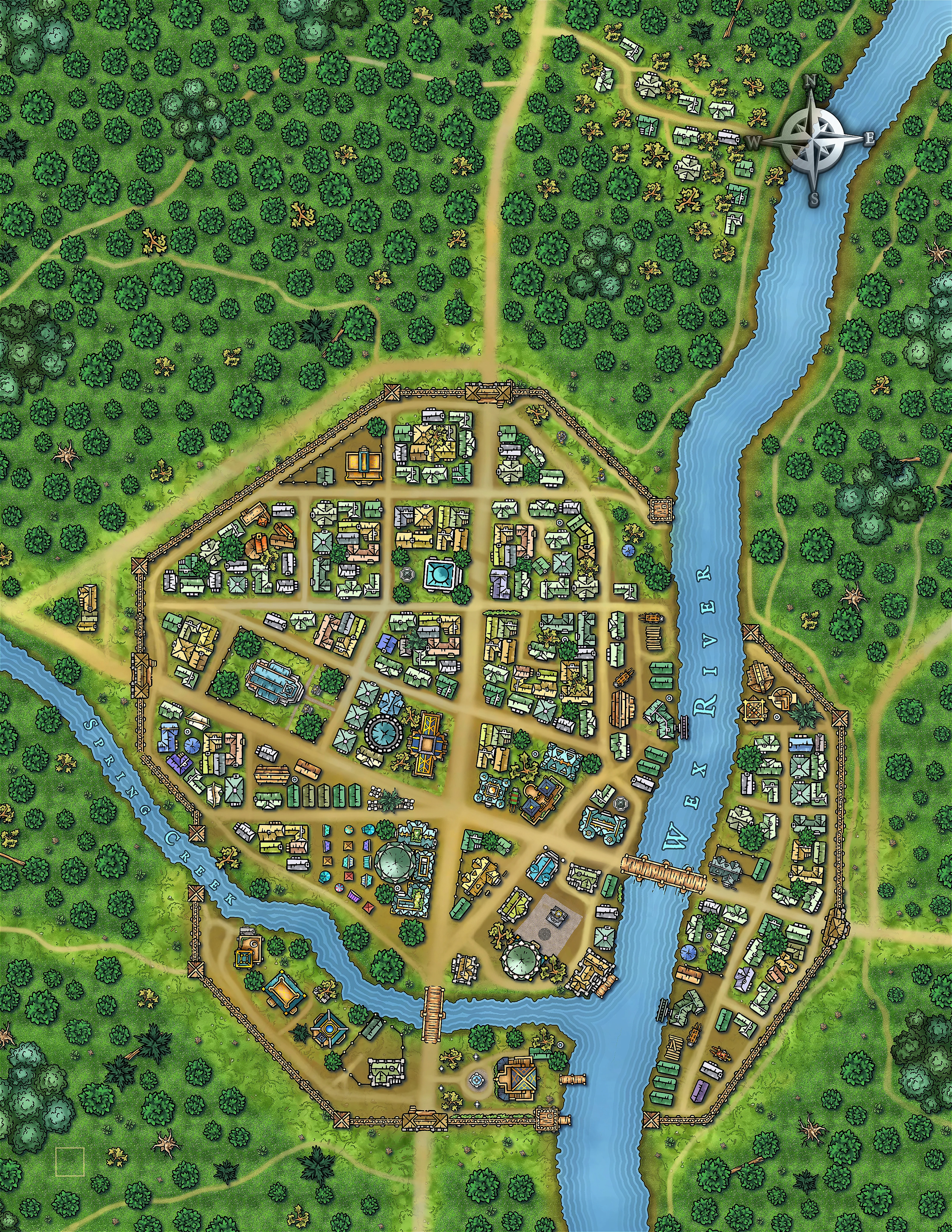 Town map of Wexford